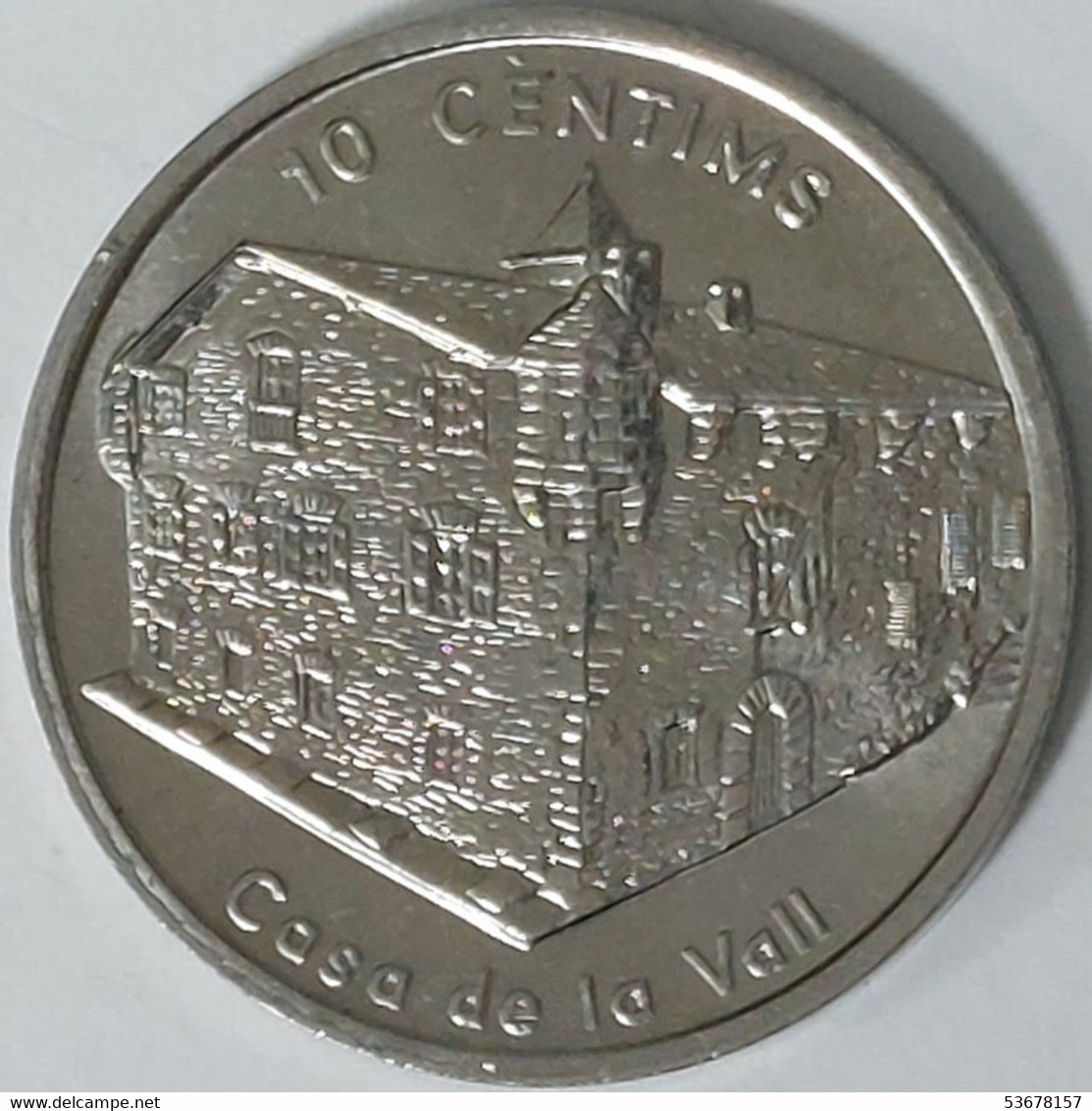 Andorra - 10 Cèntims, 2004, Casa De La Vall, Unc, KM# 235 - Andorra