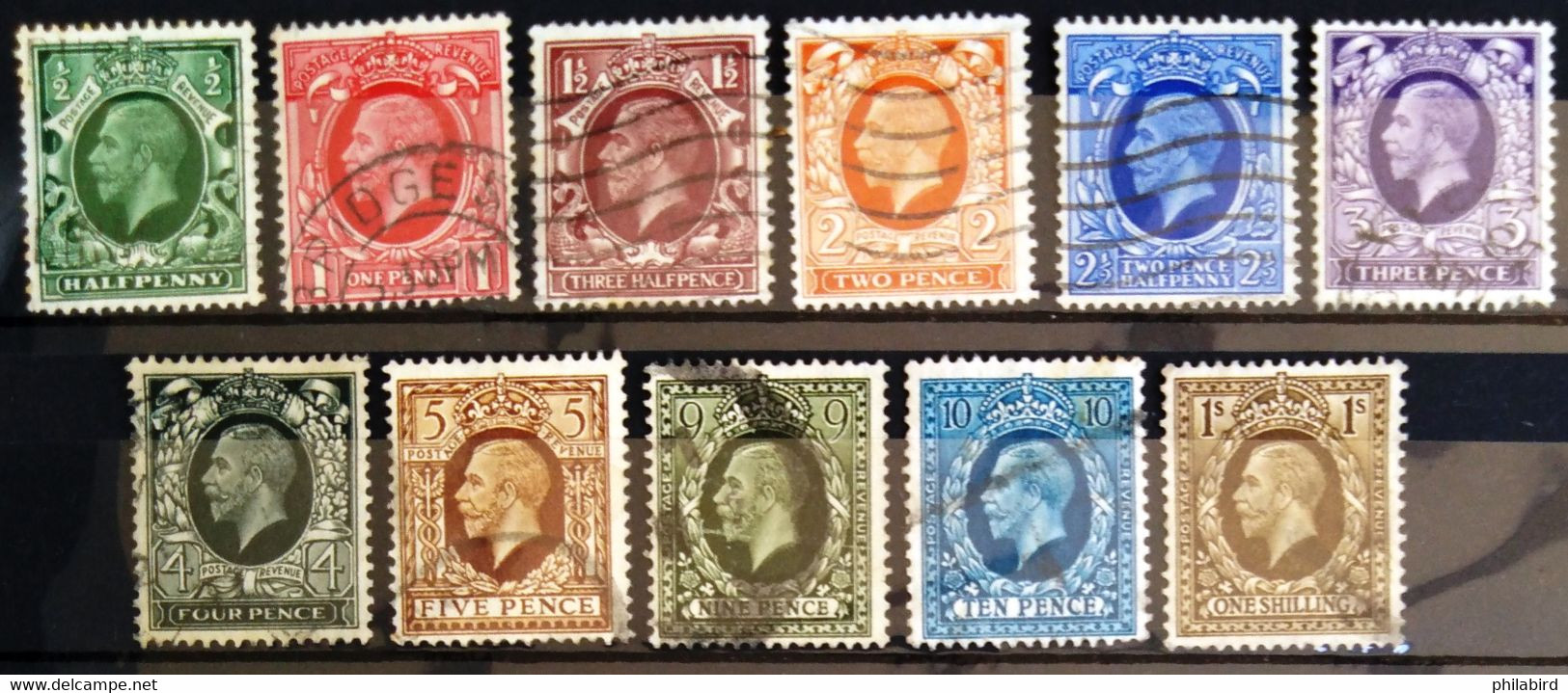 GRANDE-BRETAGNE                         N° 187/197                      OBLITERE - Used Stamps