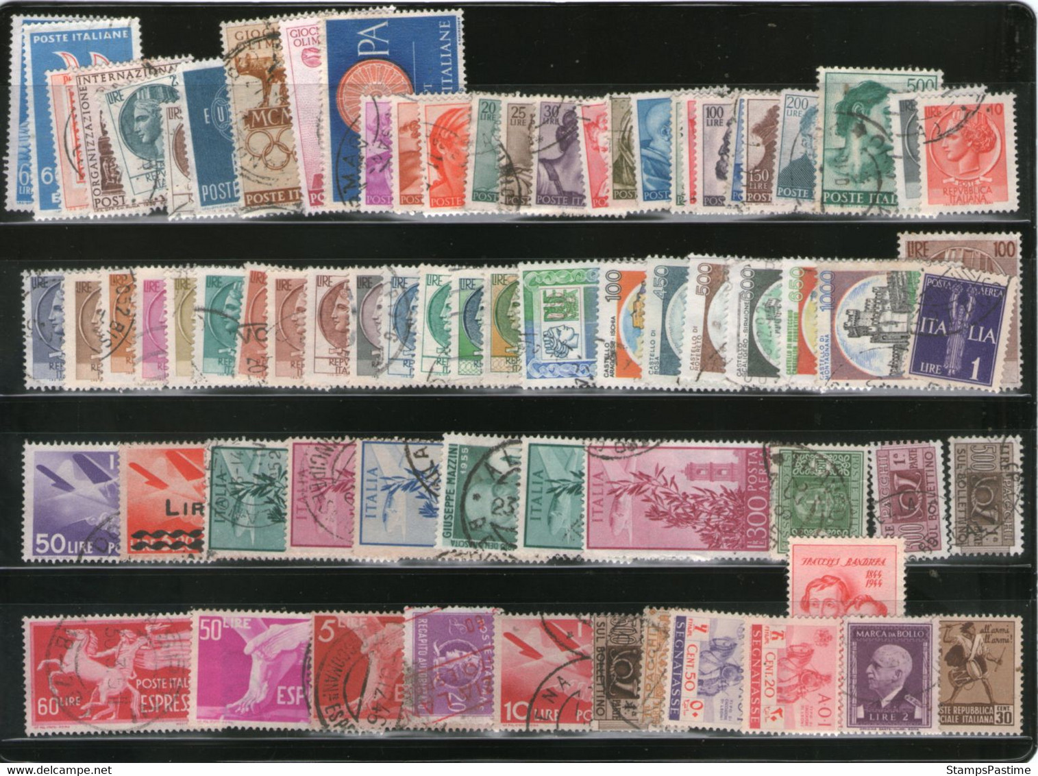 ITALIA (ITALY) Colección De Más 170 Sellos Usados Años 1863-1980 – Valorizada En Catalogo € 60,45 - Lotti E Collezioni