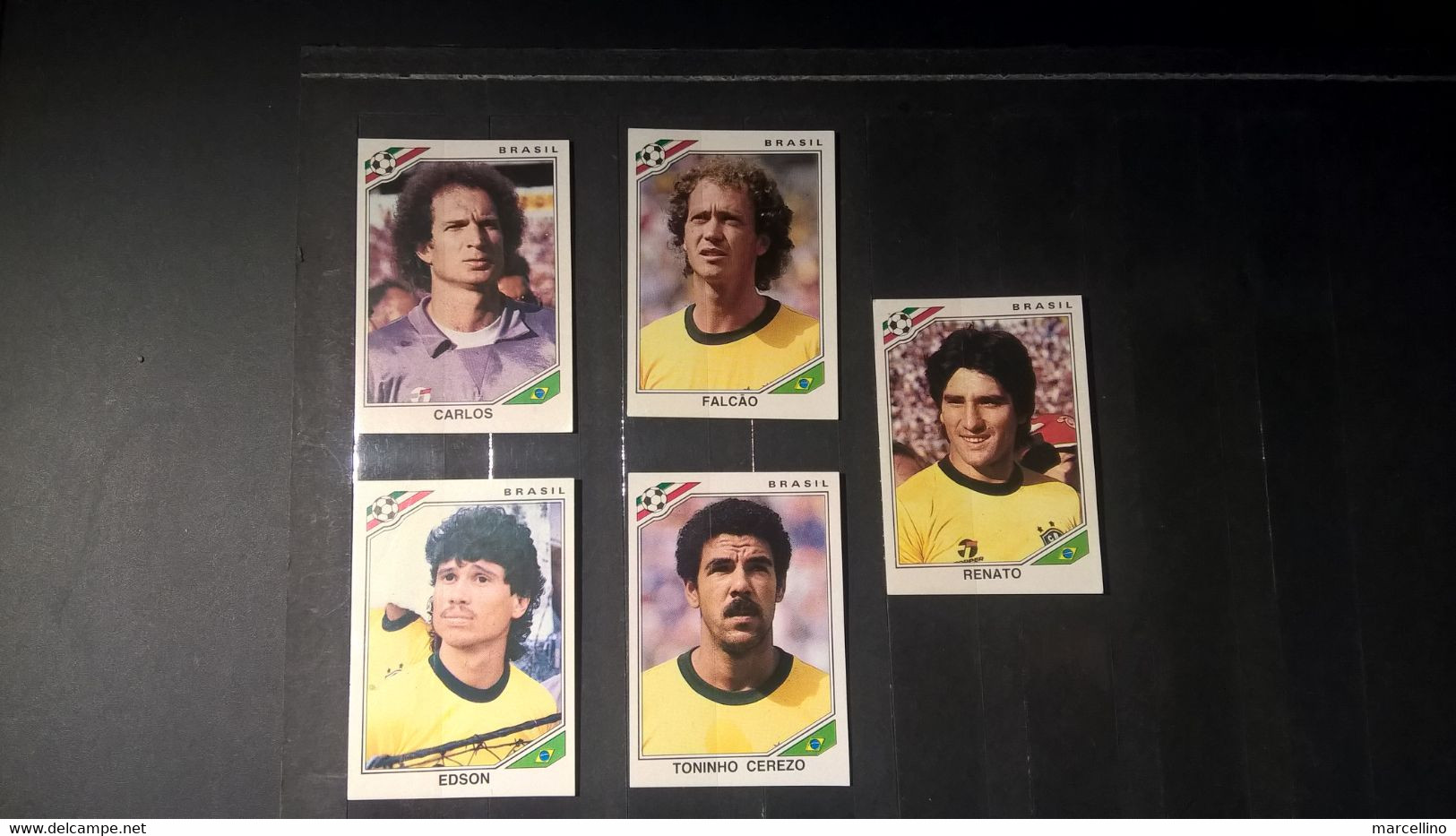 Panini Mexico 86 Coupe Du Monde - World Cup 5 Vignettes équipe Brésil - Sonstige & Ohne Zuordnung