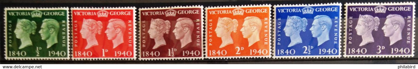 GRANDE-BRETAGNE                         N° 227/232                       NEUF** - Unused Stamps