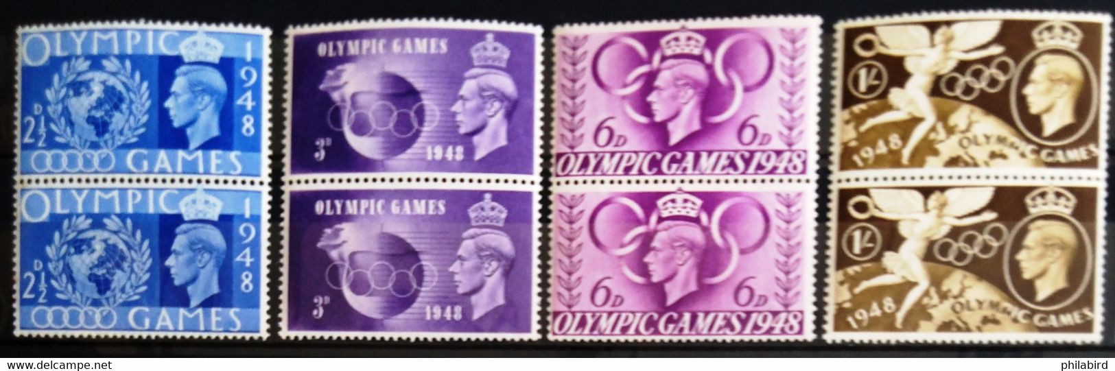 GRANDE-BRETAGNE                         N° 241/244 X 2                      NEUF** - Unused Stamps