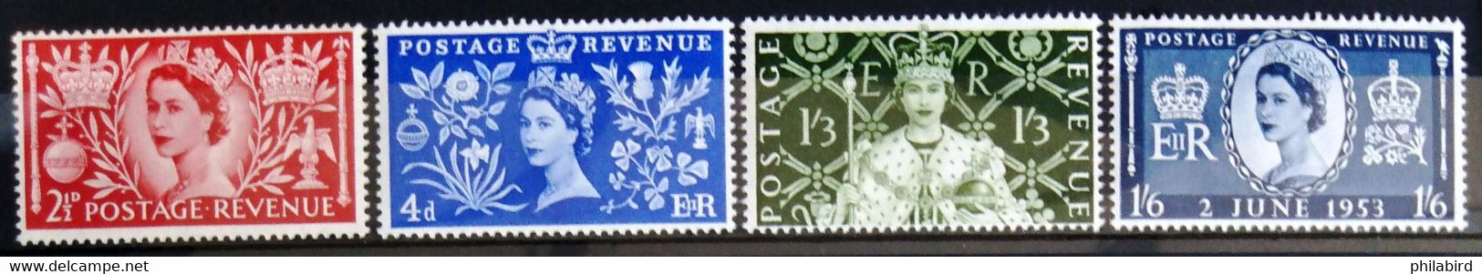 GRANDE-BRETAGNE                         N° 279/282                      NEUF**       (tâches Sur 282) - Neufs