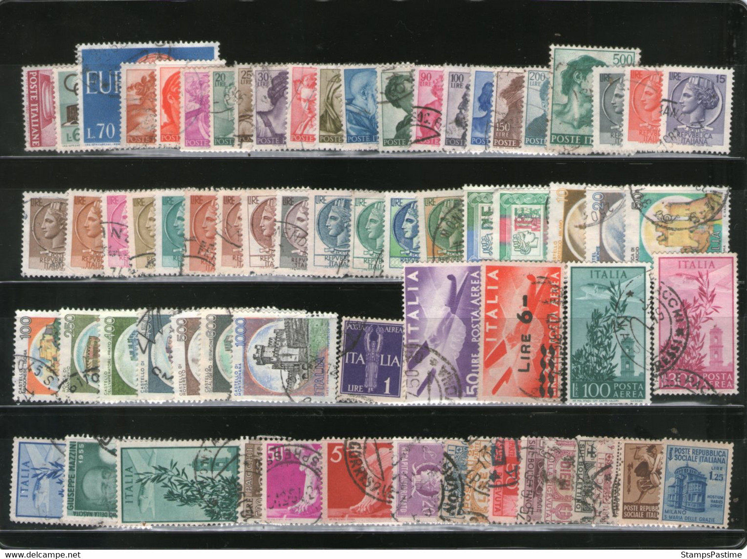 ITALIA (ITALY) Colección De Más 170 Sellos Usados Años 1863-1986 – Valorizada En Catálogo € 75,00 - Lotti E Collezioni