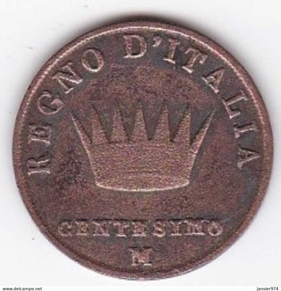 1 Centesimo 1813 M Milano , Napoléon I, En Cuivre , C#1.2 - Napoleonische