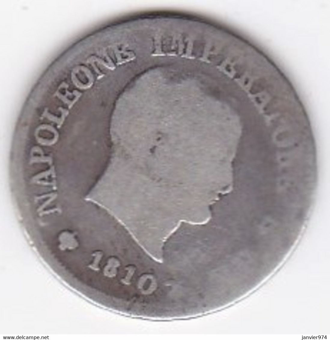 10 Soldi 1810 M Milano , Napoléon I , En Argent, C#6.1 - Napoleónicas