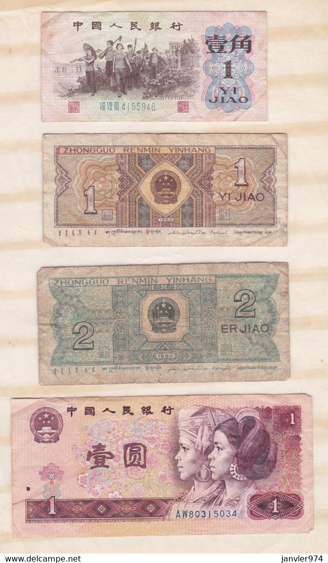 26 Billets Chinoises , Billets ayant circulés, 9 scans