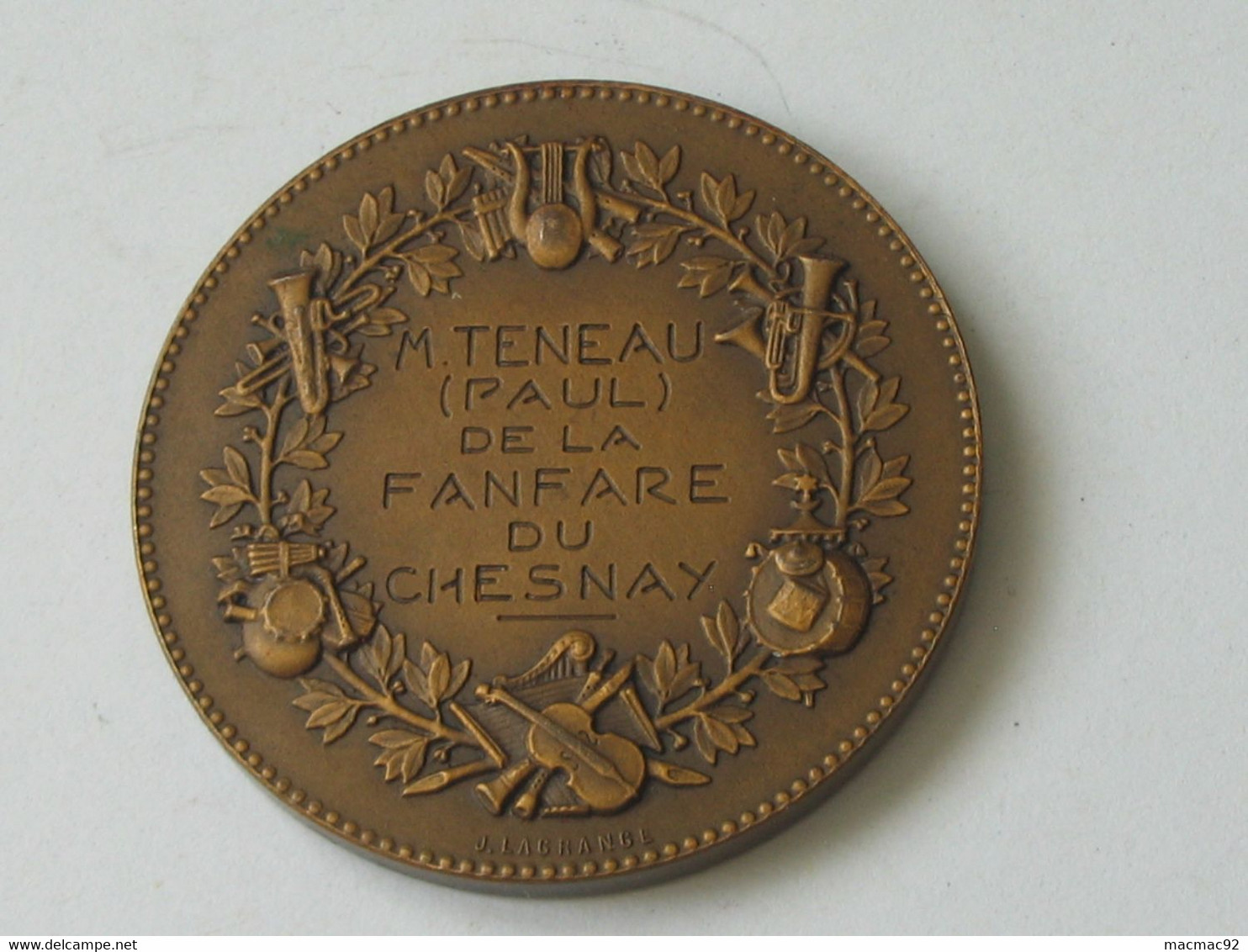 Médaille Département De Seine Et Oise - Fanfare Du Chesnay   **** EN ACHAT IMMEDIAT **** - Professionnels / De Société