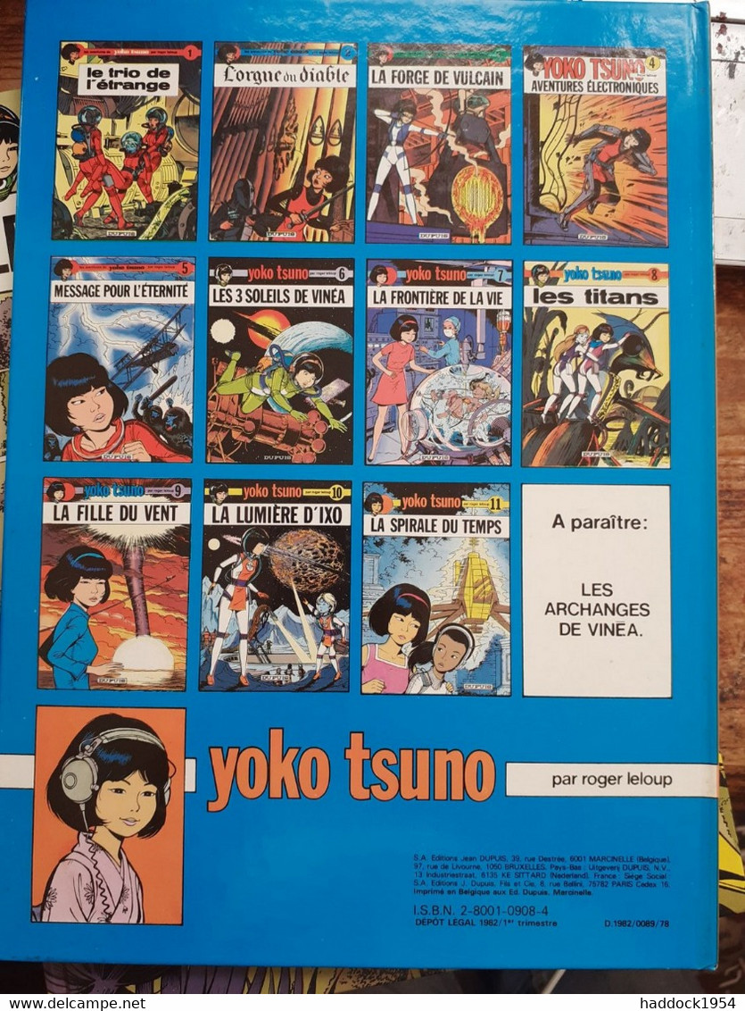 La Proie Et L'ombre YOKO TSUNO Tome 12 ROGER LELOUP Dupuis 1982 - Yoko Tsuno