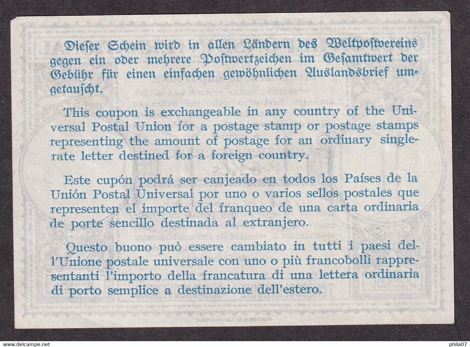 CZECHOSLOVAKIA - Coupon For International Respond, Value 5 Kčs. Cross-out And 6 Written By Hand / As Is On Scans - Other & Unclassified