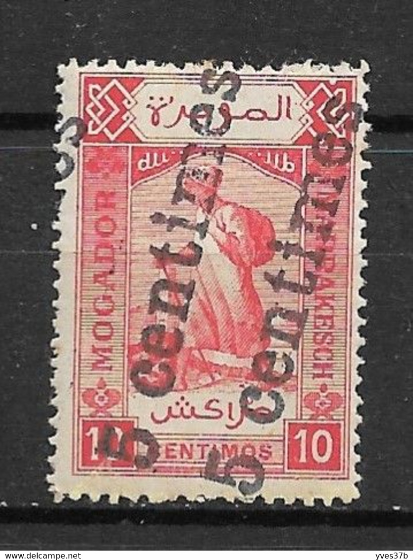 MAROC - Postes Locales - Mogador à Marrakech - N°97b Variété "Double Surcharge Noire" Type I - Neuf** - SUP - Unused Stamps