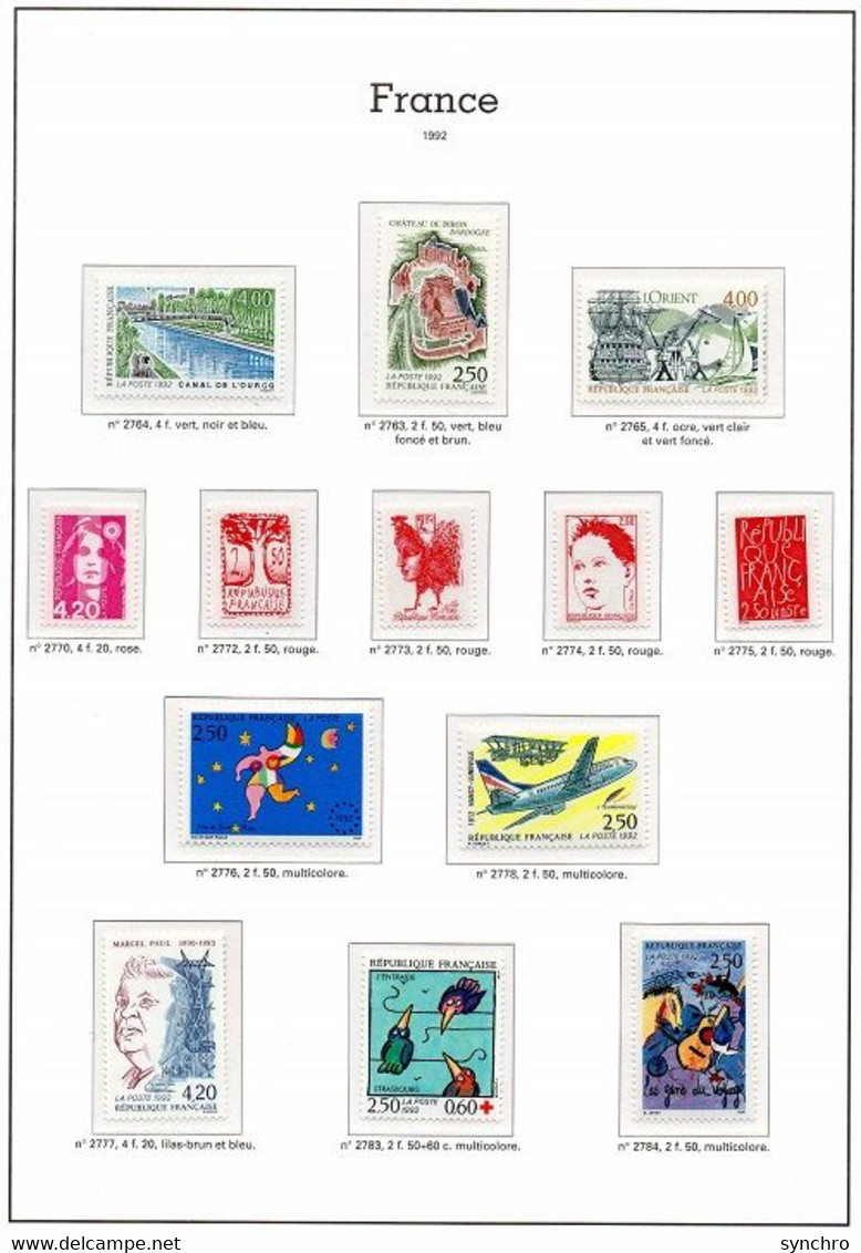 Année complète ,feuillet J O  + carnet journée du timbre , musiciens célebres