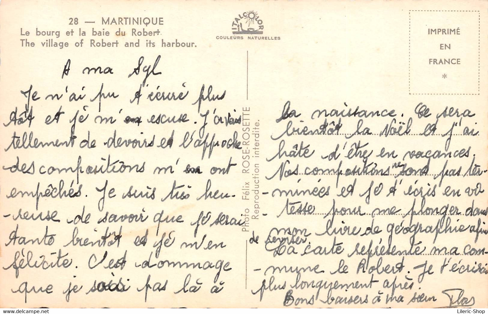 [97]  MARTINIQUE - Le Bourg Et La Baie Du Robert -  Cpsm ± 1960 - Autres & Non Classés