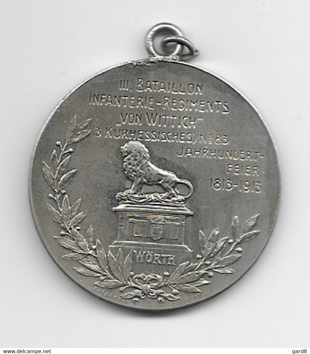 Médaille Du Centenaire Du Régiment D'infanterie N° 83  - 1813-1913   - IR 83  - Diamètre : 4 Cm - Allemagne
