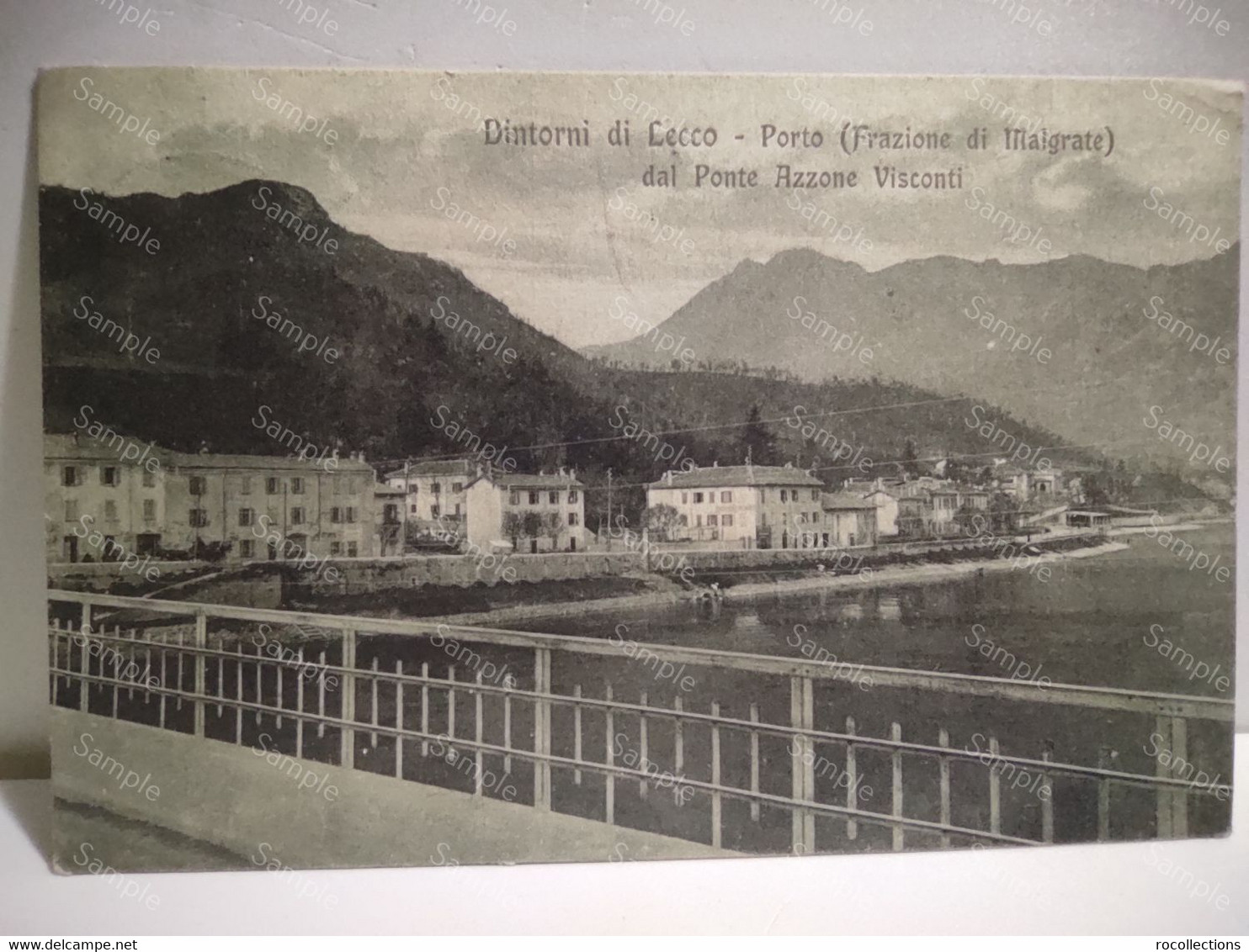 Dintorni Di Lecco - Porto (Frazione Di Malgrate) Dal Ponte Azzone Visconti 1921 - Lecco