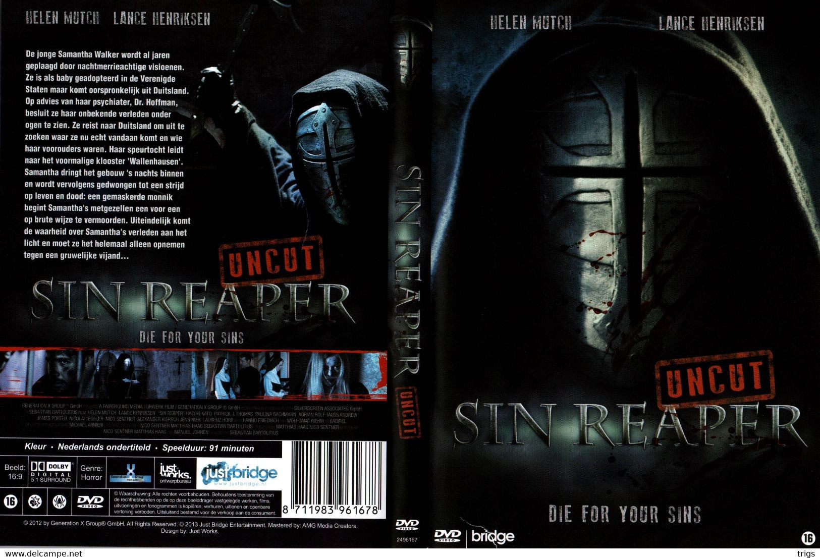 DVD - Sin Reaper Uncut - Horror