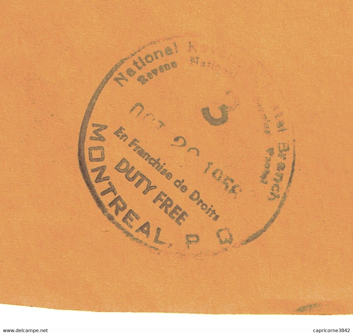 1956 -  Lettre De SIOUX CITY (Iowa) Pour Le Canada + Cachet DUTY FREE  De Montréal- Only Front Of Envelope - Marcofilia