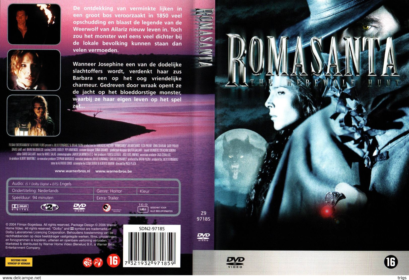 DVD - Romasanta: The Werewolf Hunt - Horreur