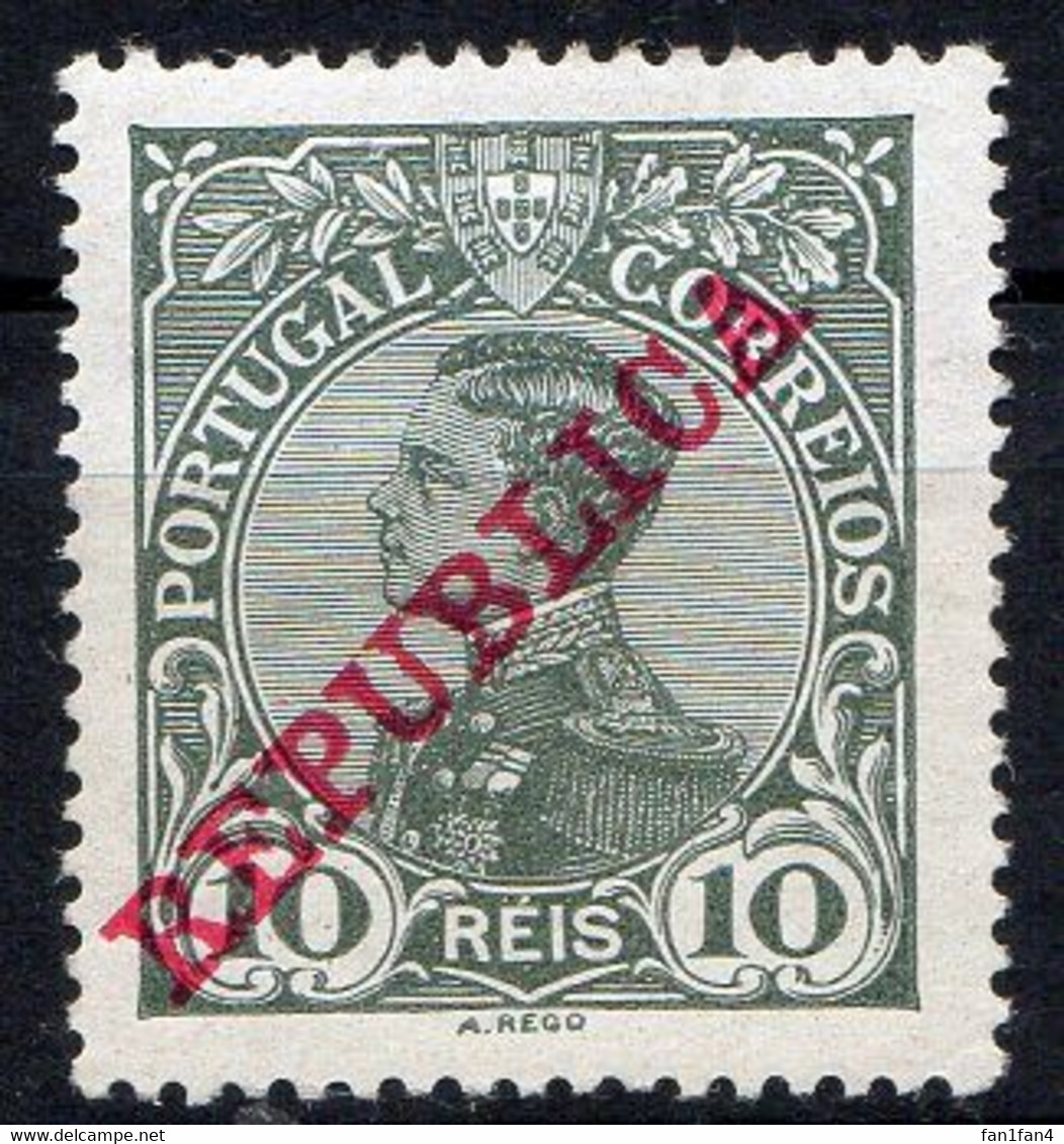 PORTUGAL (République) - 1910 - N° 170 - 10 R. Vert-gris - (Emmanuel II) - Nuovi