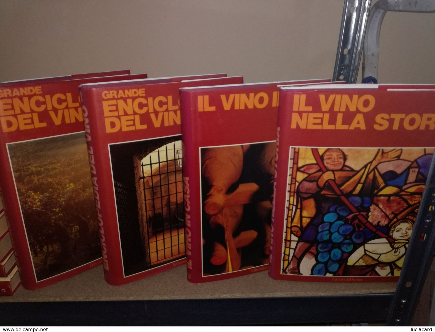 GRANDE ENCICLOPEDIA DEL VINO -IL VINO IN CASA -IL VINO NELLA STORIA LOTTO 4 VOLUMI - House & Kitchen