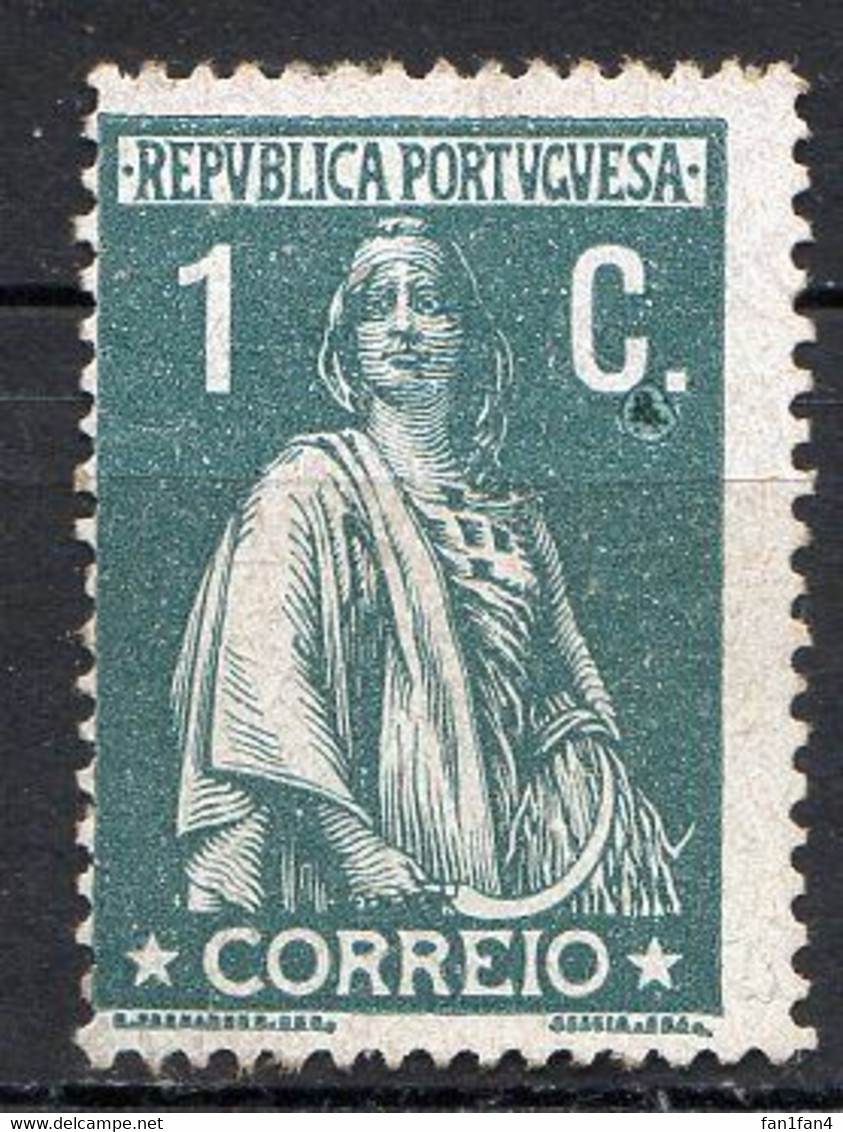 PORTUGAL (République) - 1912-17 - N° 207A -1 C. Noir - (Cérès) - (Papier Couché) - Nuevos