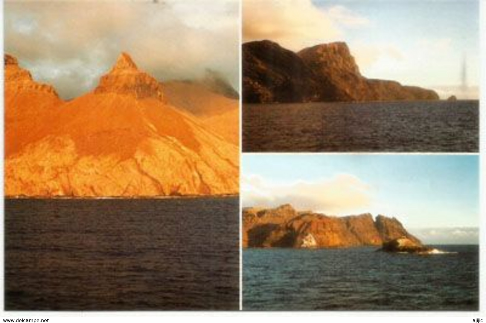 ST.HELENA ISLAND.  Views Of Turk's Cap, Great Stone Top & George Island (unused, Uncirculated Postcard) - Santa Helena