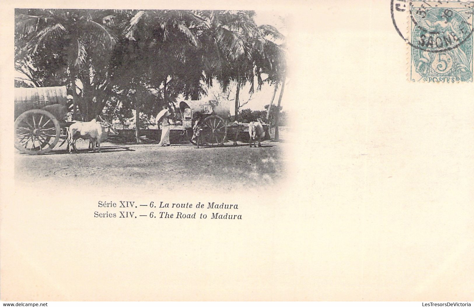 CPA Série XIV - La Route De Madura - Carte Précurseur - Carte Voyagée En 1906 - Inde