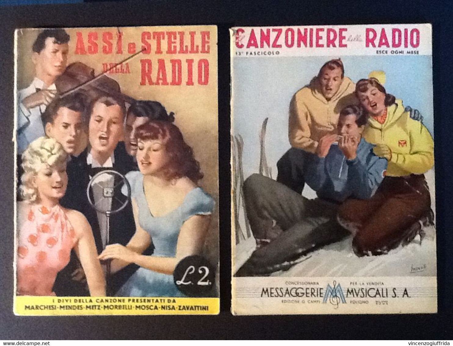 Boccasile Copertine LOTTO DE “Il CANZONIERE DELLA RADIO” ANNI( 1941-1943) N.6 Riviste - Music