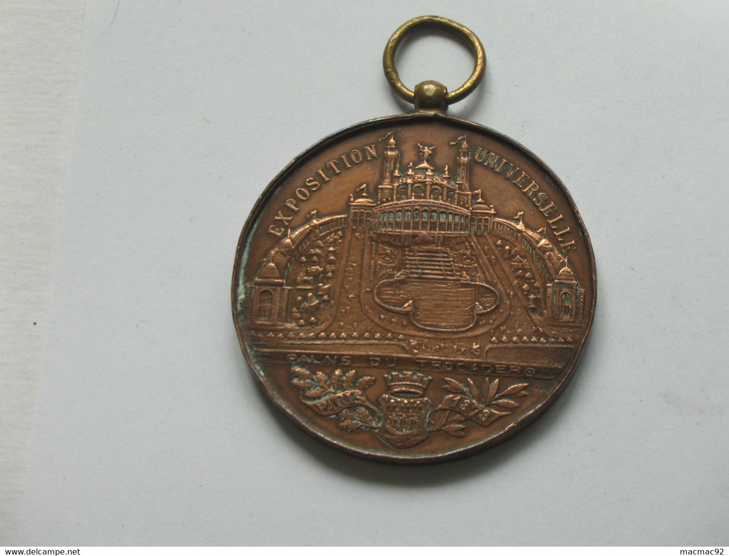 Médaille EXPOSITION UNIVERSELLE - Palais Du Trocadéro - PARIS 1878   **** EN ACHAT IMMEDIAT **** - Professionnels / De Société