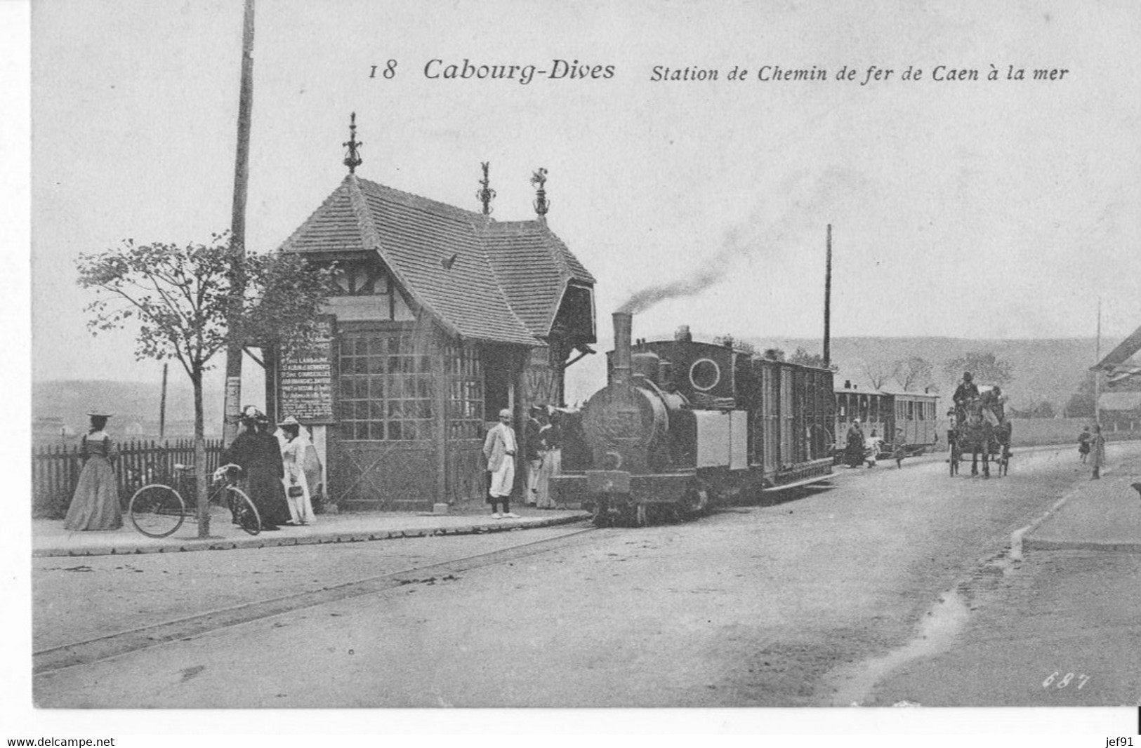 Cabourg - Dives Calvados  Station De Chemin De Fer De Caen à La Mer - Cabourg