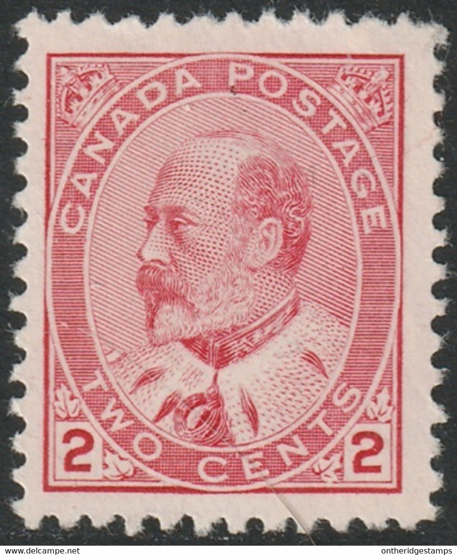 Canada 1903 Sc 90i Mi 78 Yt 79 SG 177 MNG(*) Rose Carmine - Nuovi