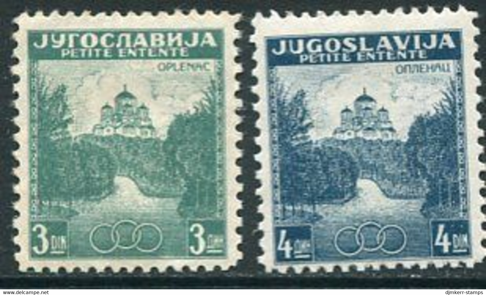 YUGOSLAVIA 1937 Little Entente LHM / *  Michel 334-35 - Neufs