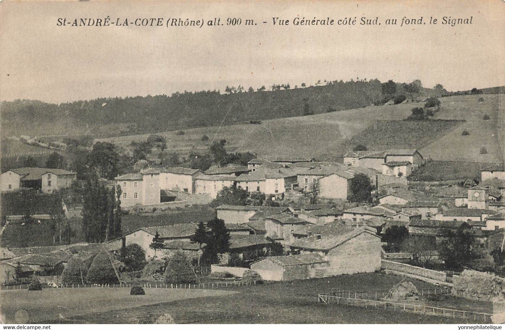 69 - RHÔNE - SAINT-ANDRÉ-LA-COTE - Vue Générale Côté Sud, Au Fond Le Signal - état Voir Scans Recto Et Verso - 10428 - Saint-André-la-Côte