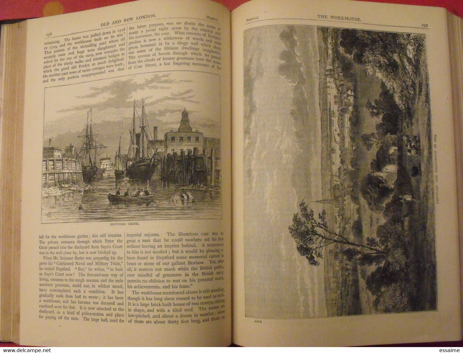 old and new London. 6 volumes. Edward Walford. Cassell Petter & Galpin sd (1860). bien illustré