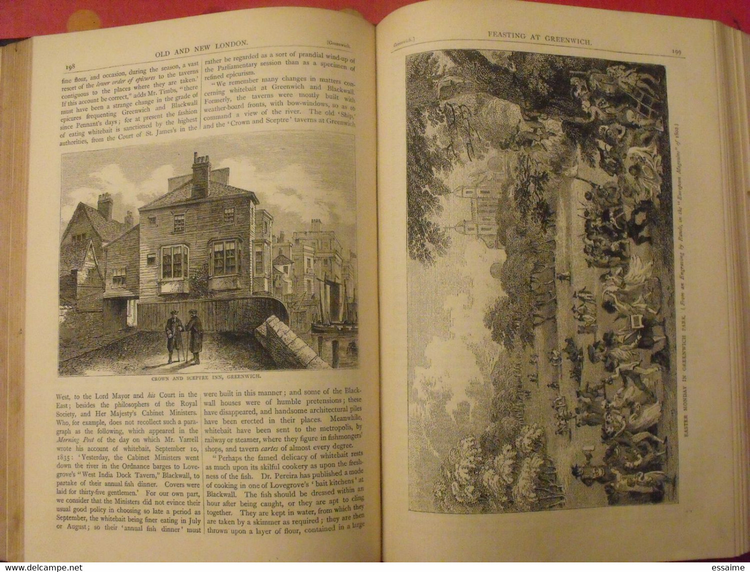 old and new London. 6 volumes. Edward Walford. Cassell Petter & Galpin sd (1860). bien illustré