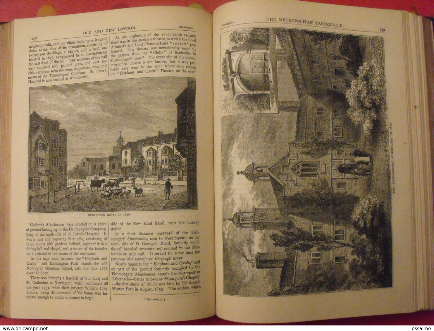 old and new London. 6 volumes. Edward Walford. Cassell Petter & Galpin sd (1860). bien illustré