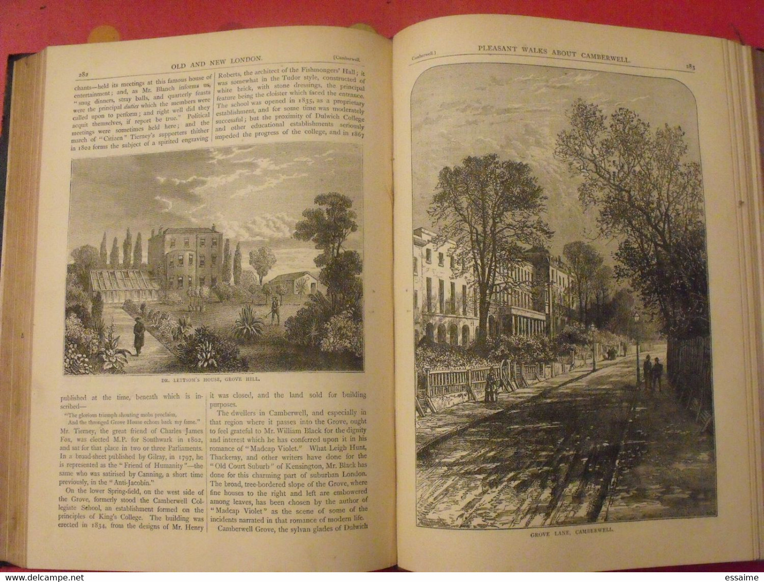 old and new London. 6 volumes. Edward Walford. Cassell Petter & Galpin sd (1860). bien illustré