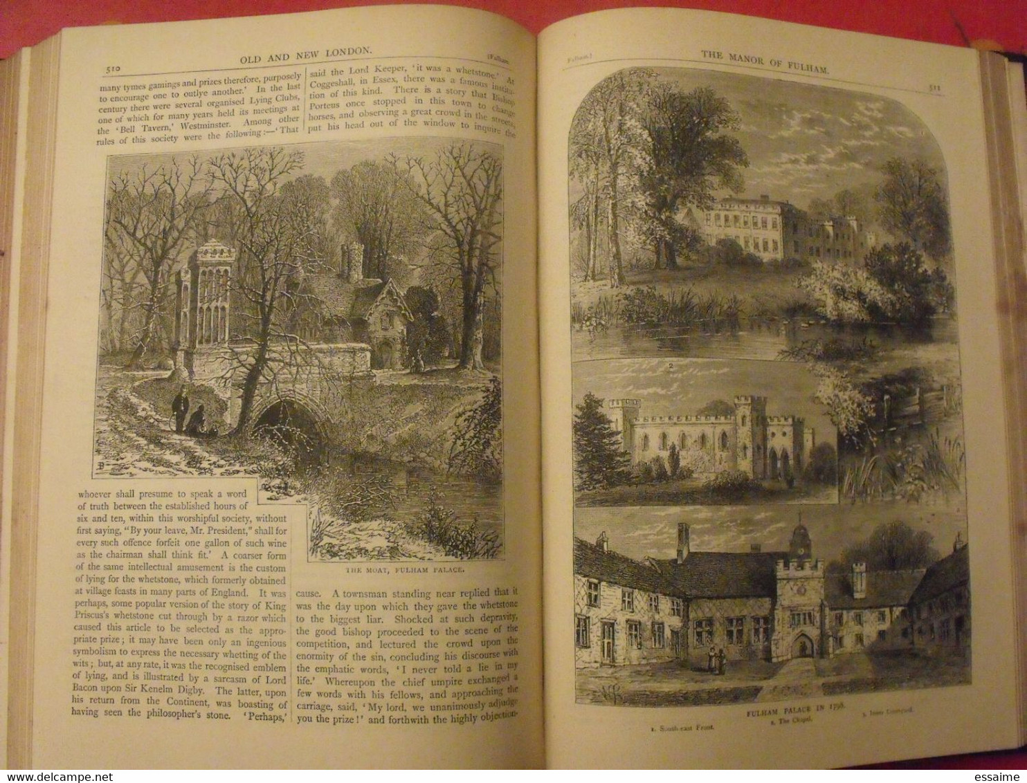 old and new London. 6 volumes. Edward Walford. Cassell Petter & Galpin sd (1860). bien illustré