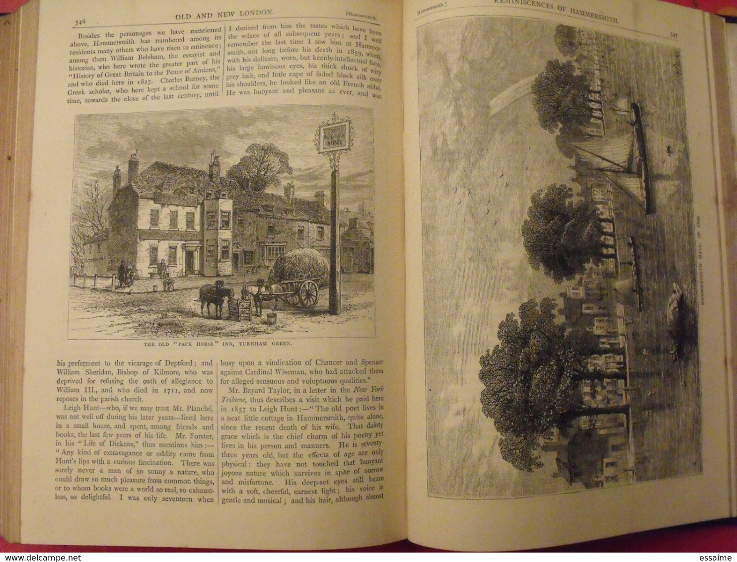 old and new London. 6 volumes. Edward Walford. Cassell Petter & Galpin sd (1860). bien illustré