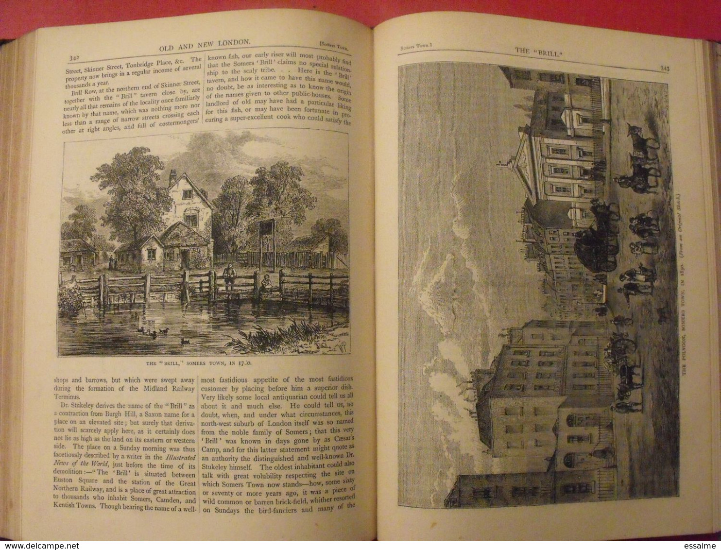 old and new London. 6 volumes. Edward Walford. Cassell Petter & Galpin sd (1860). bien illustré