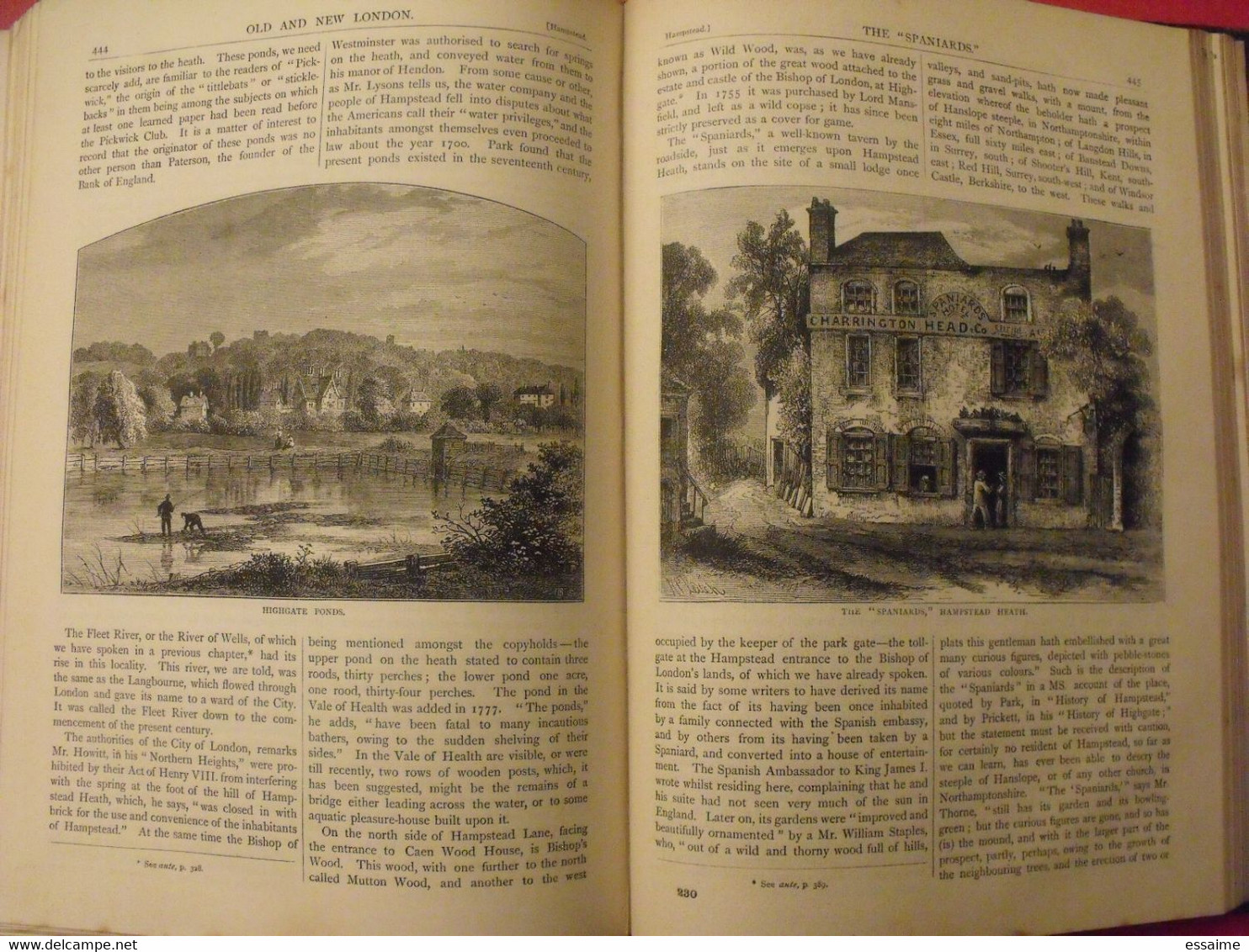 old and new London. 6 volumes. Edward Walford. Cassell Petter & Galpin sd (1860). bien illustré