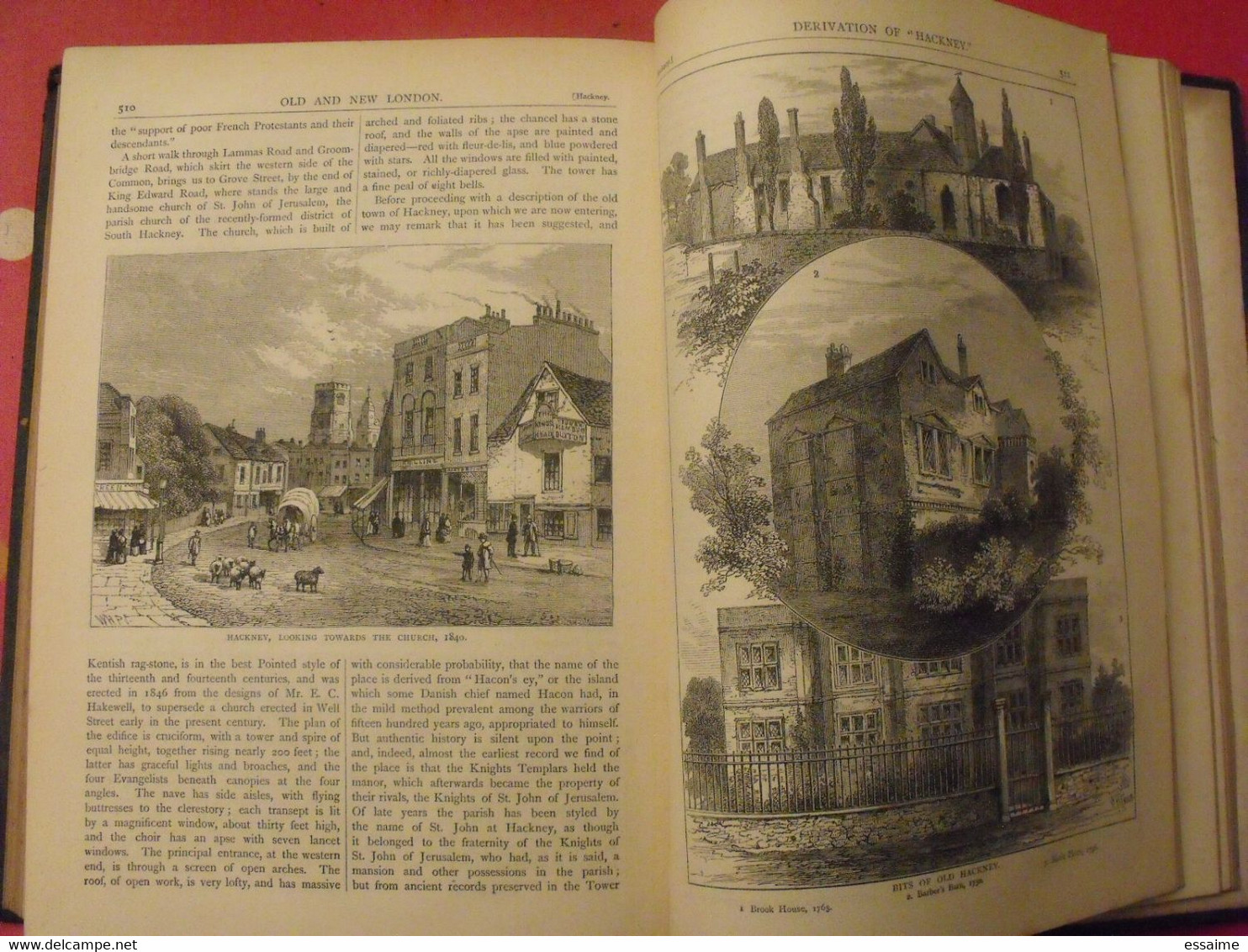 old and new London. 6 volumes. Edward Walford. Cassell Petter & Galpin sd (1860). bien illustré