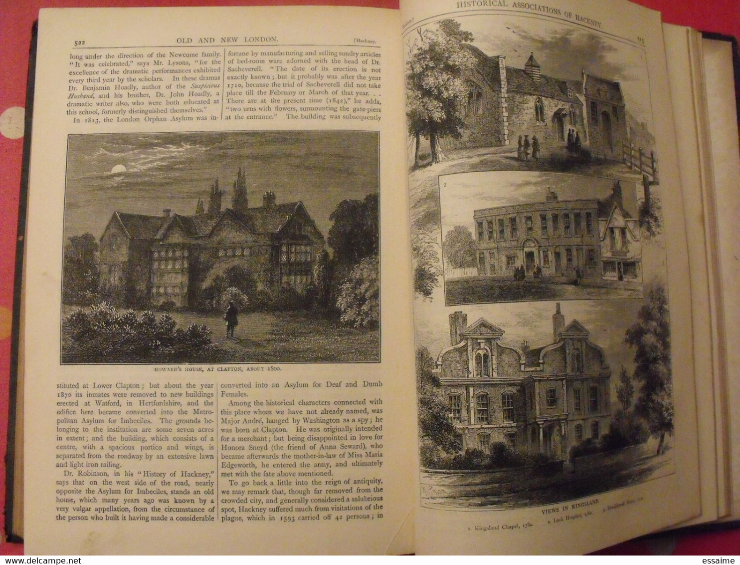 old and new London. 6 volumes. Edward Walford. Cassell Petter & Galpin sd (1860). bien illustré