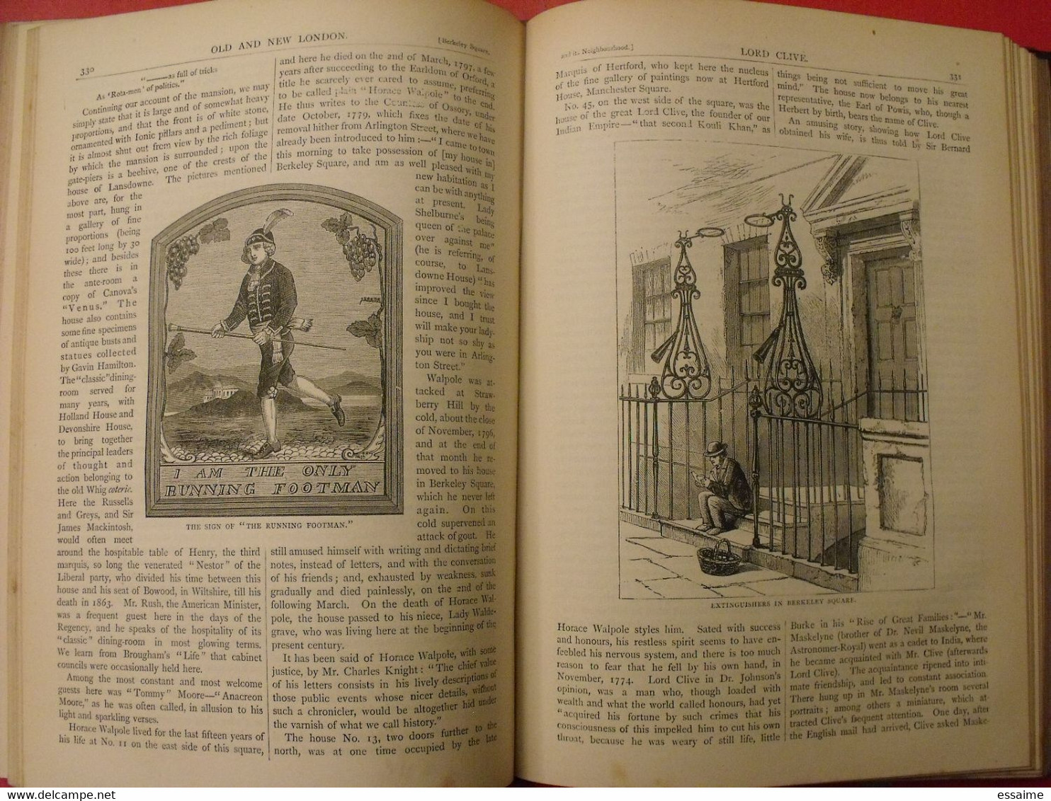 old and new London. 6 volumes. Edward Walford. Cassell Petter & Galpin sd (1860). bien illustré