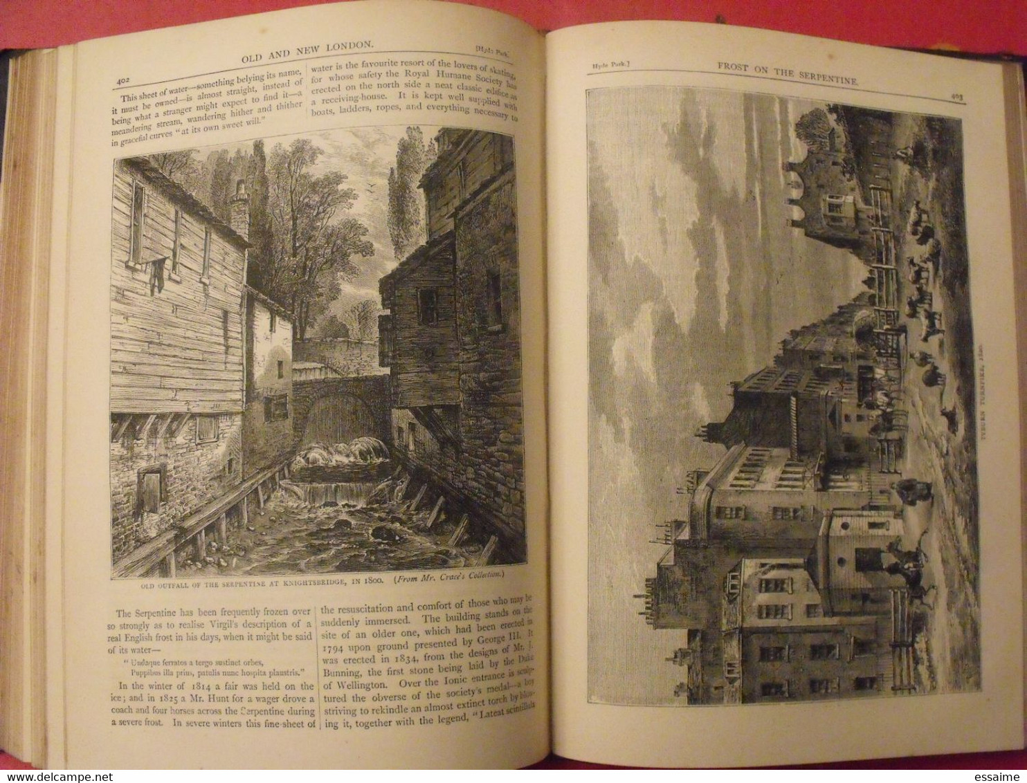 old and new London. 6 volumes. Edward Walford. Cassell Petter & Galpin sd (1860). bien illustré