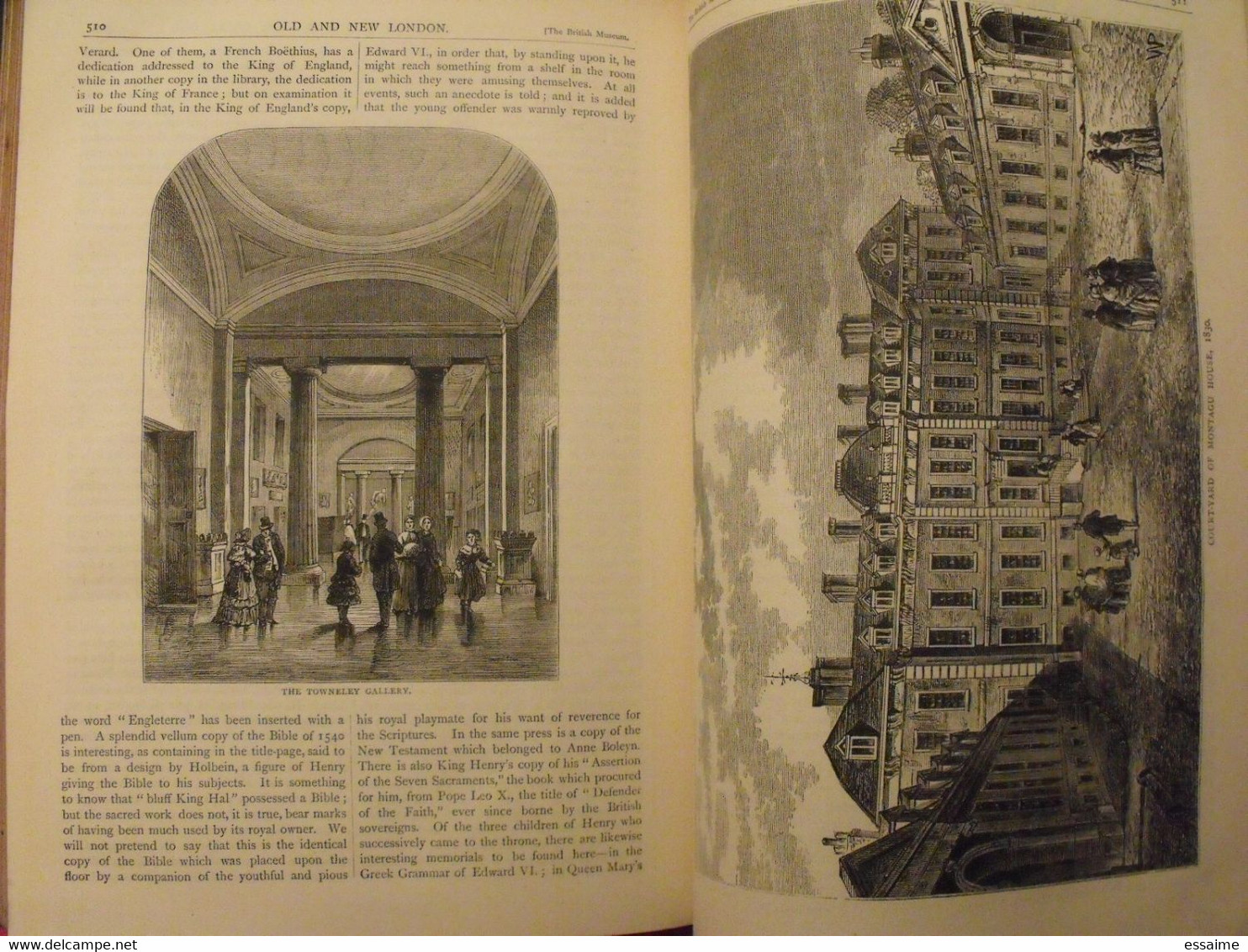 old and new London. 6 volumes. Edward Walford. Cassell Petter & Galpin sd (1860). bien illustré