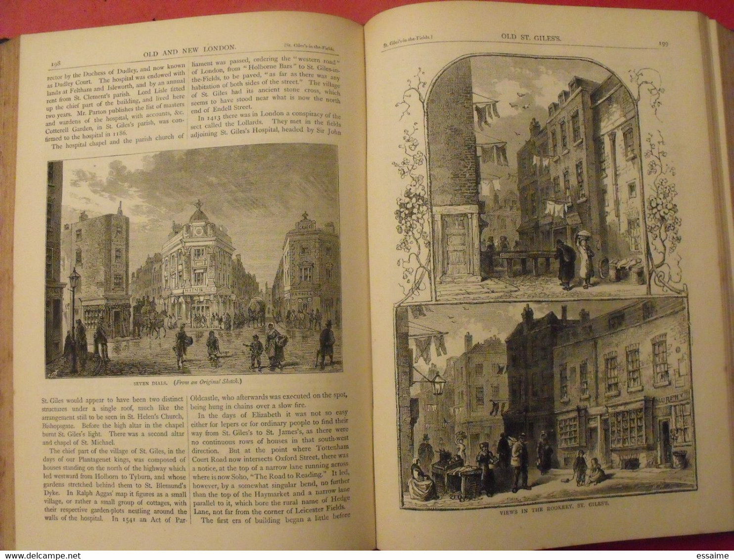 old and new London. 6 volumes. Edward Walford. Cassell Petter & Galpin sd (1860). bien illustré