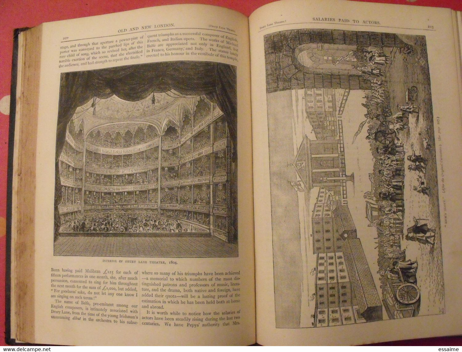 old and new London. 6 volumes. Edward Walford. Cassell Petter & Galpin sd (1860). bien illustré