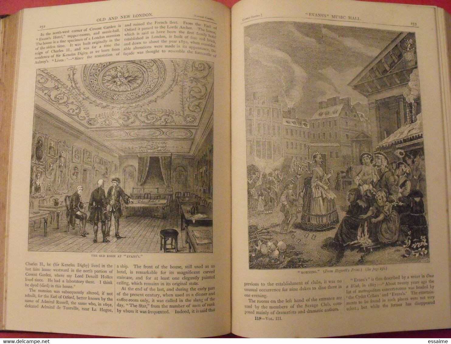 old and new London. 6 volumes. Edward Walford. Cassell Petter & Galpin sd (1860). bien illustré