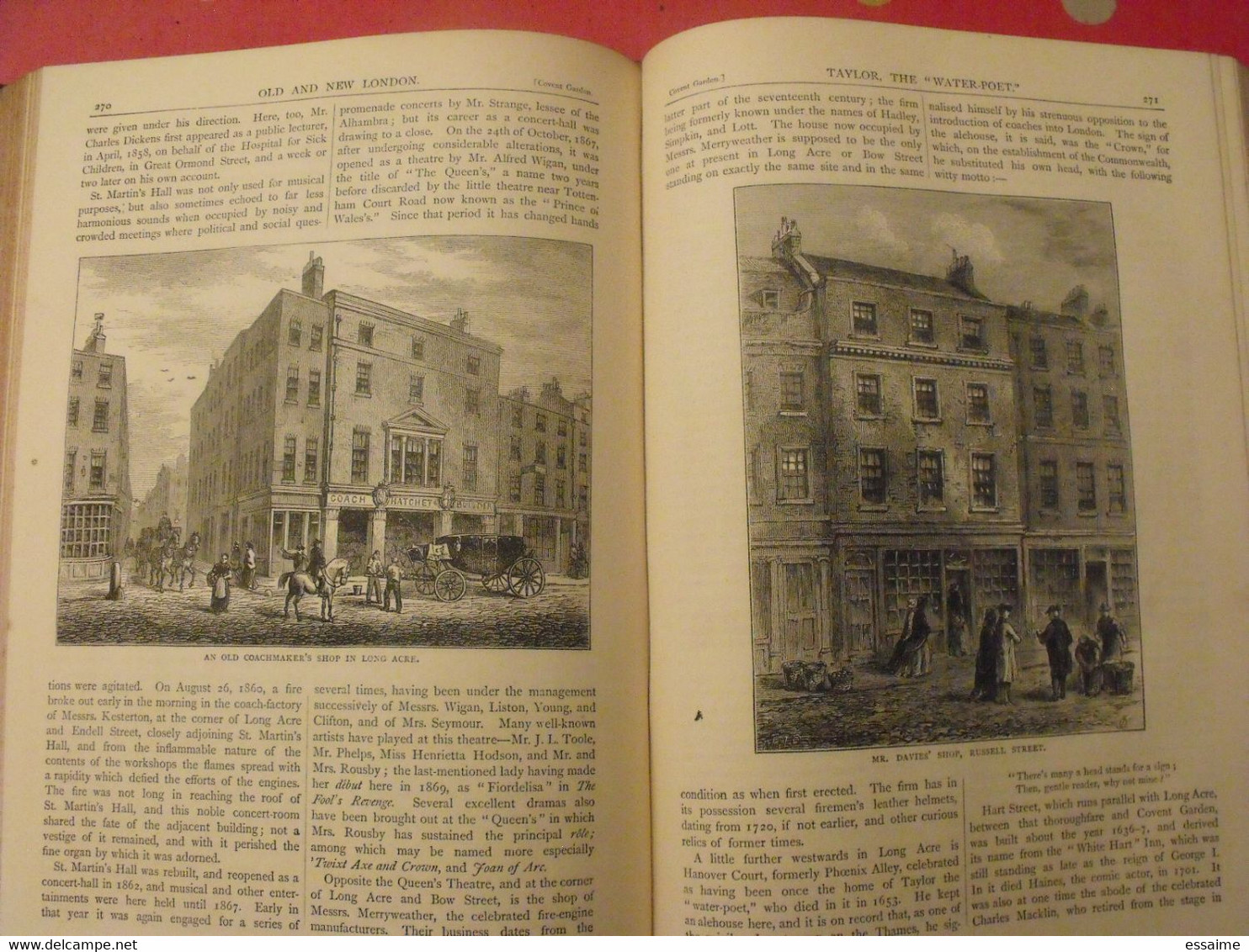 old and new London. 6 volumes. Edward Walford. Cassell Petter & Galpin sd (1860). bien illustré